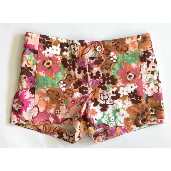 J. Crew Floral Flower 3" Shorts Pink Size 0